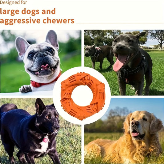Sturdy Shark Ring Shaped Dog Toy, Dog Chew Toy, Suitable For Dogs Who Like To Chew/Sturdy And Durable Natural Rubber Puppy Chew Toy/Interactive Training Teething Toy/Designed Specifically For Medium And Large Dogs