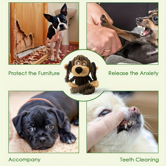 Squeaky Dog Toys, Plush Dog Chew Toys For Puppy Teething, Pet Training And Entertaining, Cute Interactive Dog Toys For Small And Medium Dogs