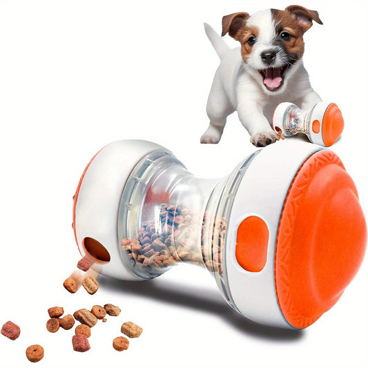 Interactive Dog Puzzle Toy - Adjustable Treat Dispenser for Mental Stimulation & Slow Feeding, Durable Plastic with Striped Design, Interactive Food & Treat Dispensing Toy for Puppies, Medium Breeds, Dog Training & Aggressive Chewing Prevention, Dog Treat