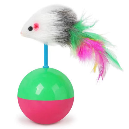 1pc Interactive Cat Toy - Cage Mouse Simulation Design, Durable Plastic Wear & Scratch-Resistant, No Batteries Needed for Kittens & Adult Cats, Relax & Mental Stimulation, Mouse Cat Toy, Whimsical Design