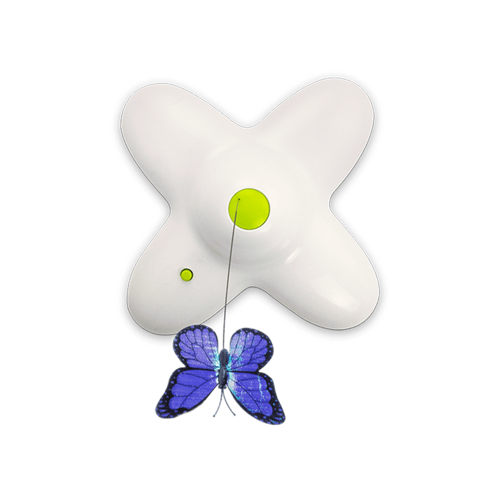 All For Paws Electronic Cat Toy Interactive Butterfly Flutter Bug Cat Automatic Stimulating Toys For Indoor Cats